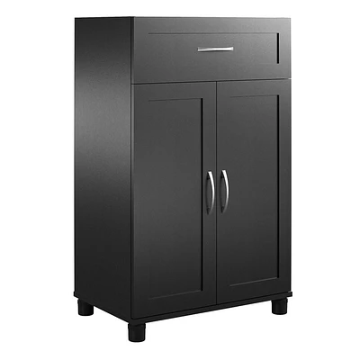 Meuble de rangement à 2 portes et 1 tiroir Lory de Systembuild Evolution, blanc