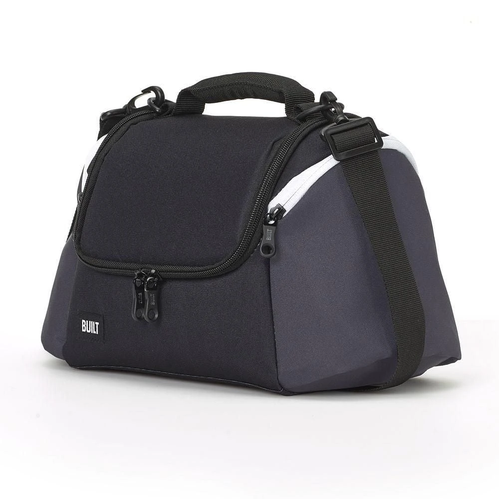 Built NY All Day Lunch Bag - Grey / Black, Adult Lunch Bag, Grey / Black