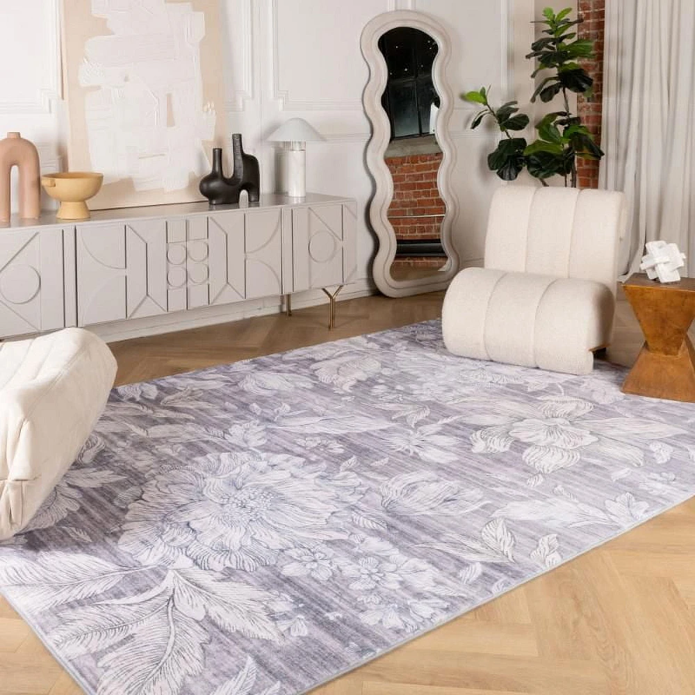 Tapis d'intérieur floral moderne Rug Branch