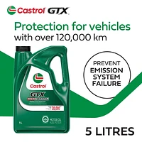 Castrol GTX – High Mileage 5W20 1L, A premium oil formulated for engines with over 120,000km.