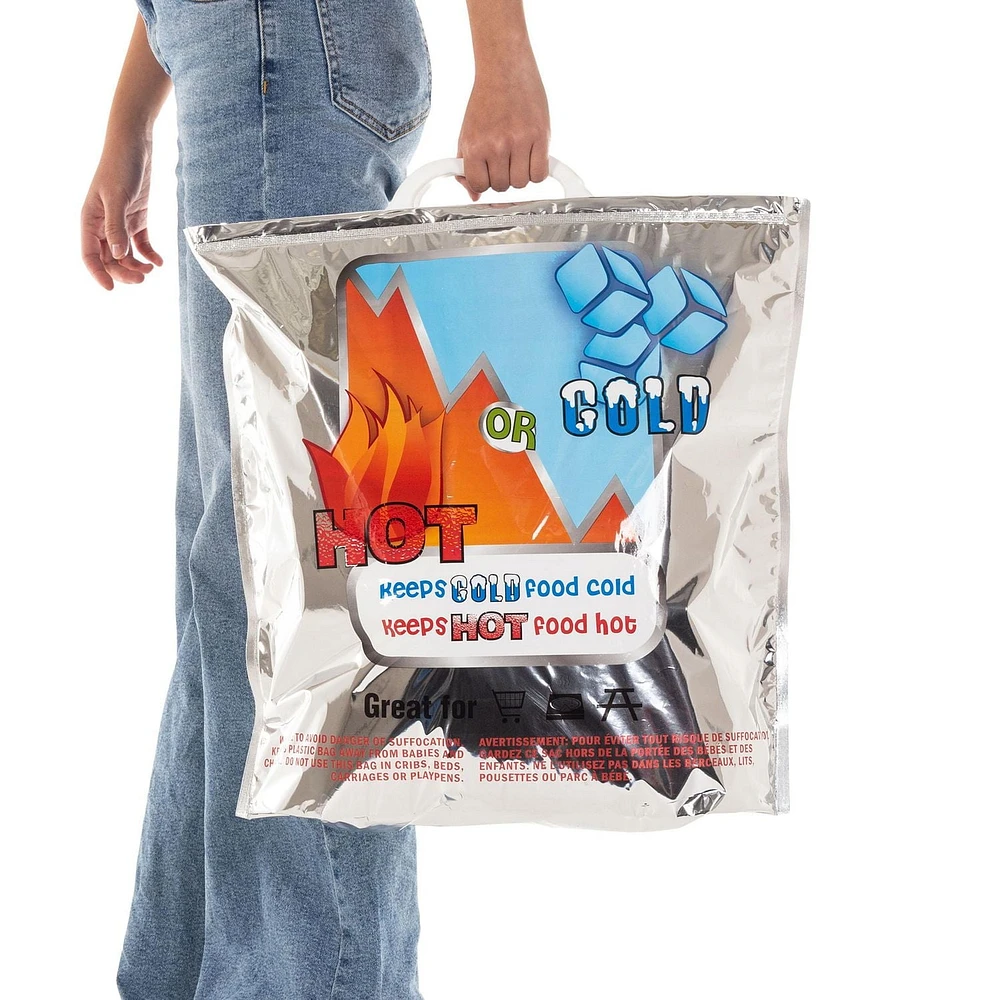 Sac Réutilisable pour Courses Isotherme avec Poignées. Sac de courses réutilisable pour épicerie Sac Isotherme Grand Format – Sac Thermique Chaud et Froid pour le Transport et la Conservation des Aliments