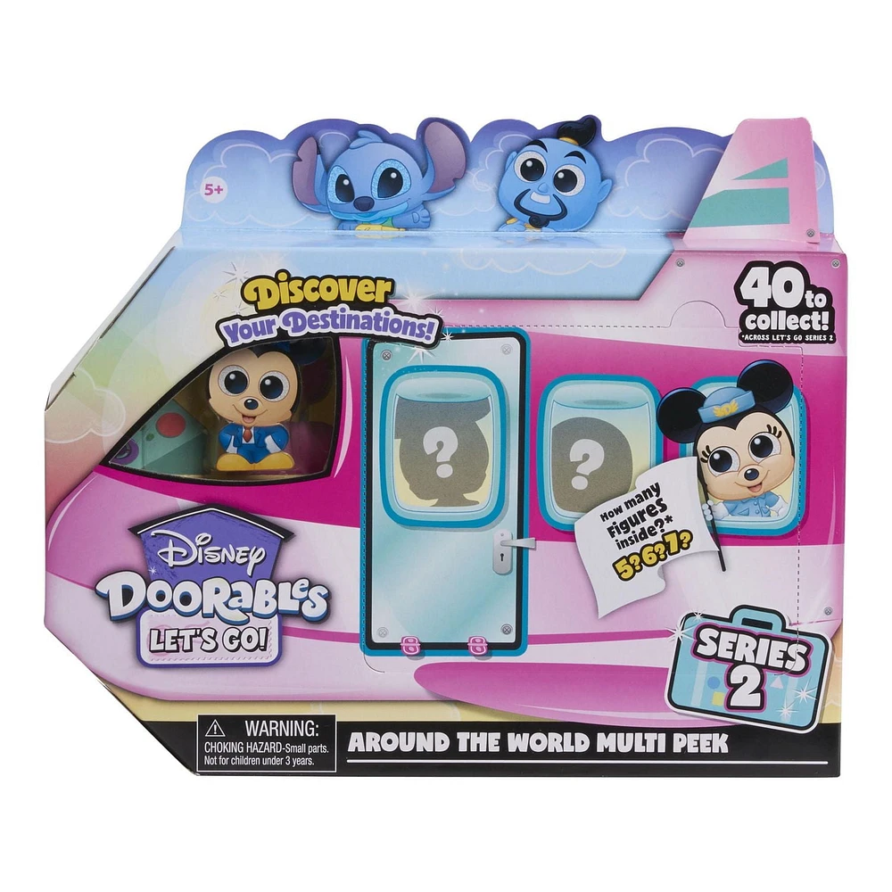 Disney Doorables NEW Let’s Go Around the World Figure Peek Series 2, Collectible Blind Bag Figures, Styles May Vary, Doorables Let’s Go Figure Peek Series 2