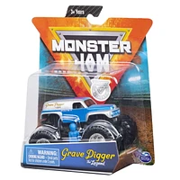 Monster Jam, Official Grave Digger Monster Truck, Die-Cast Vehicle, Retro Rebels Series, 1:64 Scale