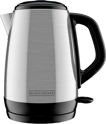 Black+Decker 1.7L Stainless Steel Electric Cordless Kettle, BD 1.7L SS Electric Kettle