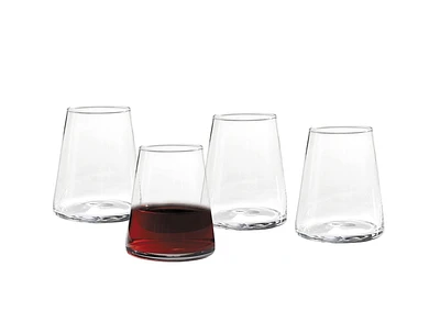 Ensemble de verres à vin sans pied 4 PCS verres à vin sans pied