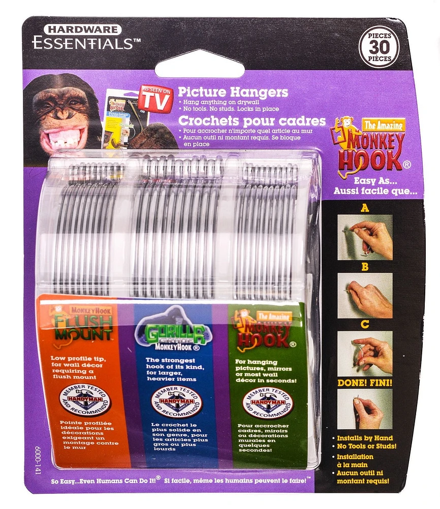 Hardware Essentials Picture Hangers Monkey Hook