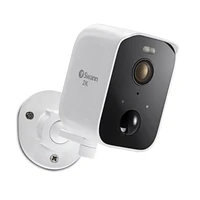 Caméra de projecteur sans fil à détection de chaleur et mouvement Wi-Fi CoreCam Pro 2K de Swann avec panneaux solaires - paquet de 3 - Blanc