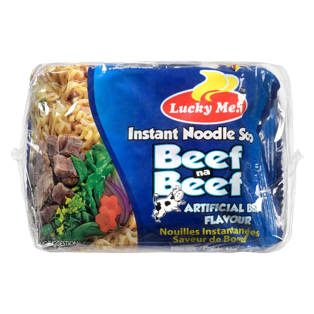 Lucky Me! Instant Noodle Soup Artificial Beef Flavour 6 Pk