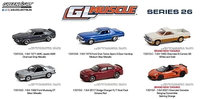 1:64 GreenLight Muscle Die-Cast Vehicles Series 26