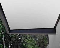 Canopia by Palram Sophia 3 ft. x 5 ft. Door Awning Kit - Grey Structure & White Opal Panels