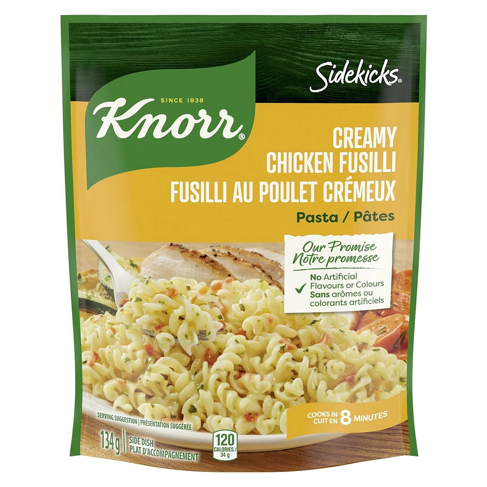 Knorr Sidekicks Creamy Chicken Fusilli Pasta Side Dish, 134 g Side Dish