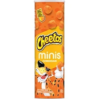 Cheetos Bites Minis Cheddar Cheese Flavoured Snacks - Canister, 102 g.