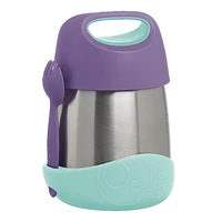 b.box - Insulated Food Jar with Spork for Toddlers Easy open container for Toddlers Stainless Steel, 5hrs + of perfect temperatures Dishwasher safe, BPA Free