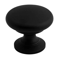 Era Simple Paquet de 2 Bouton Noir Mat 1 x 1 x 1 po.