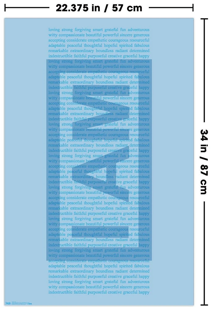 I Am - Text Wall Poster, 22.375" x 34"