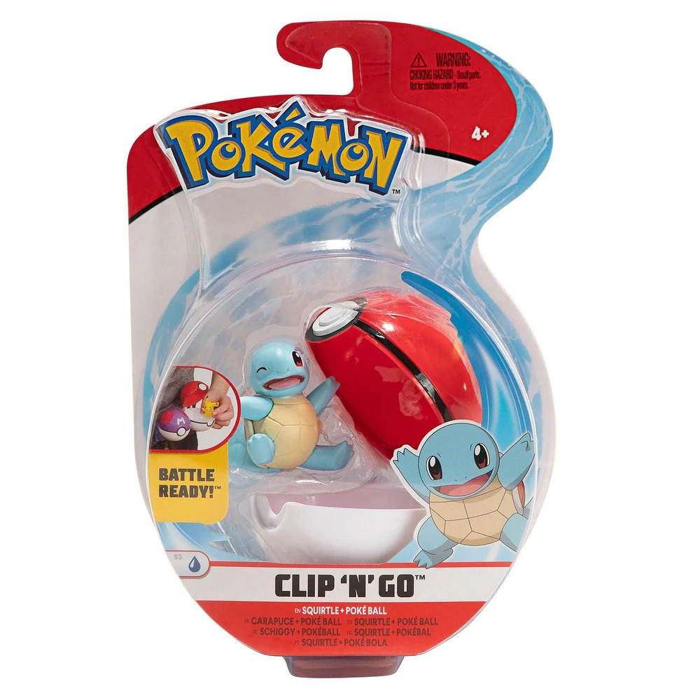 Pokémon Clip 'N' Go - Carapuce + Poké Ball
