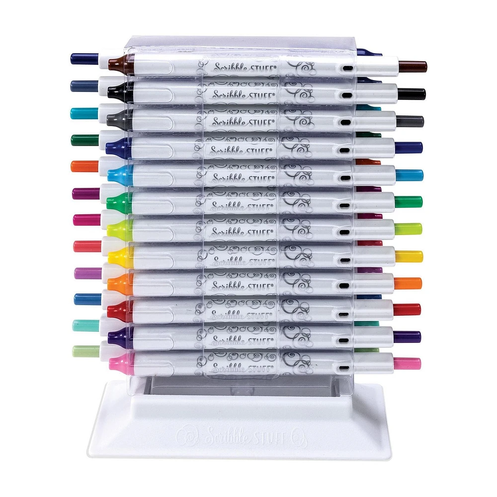 Les feutres rétractables Scribble Stuff 24 pièces