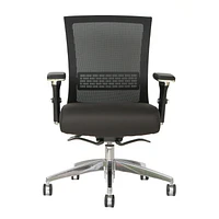 Chaise de bureau TygerClaw Mesh à dossier moyen et siège en tissu