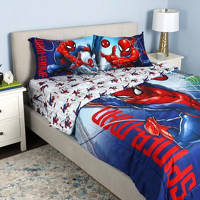Ensemble de literie 5 pièces pour lit double Marvel Spiderman