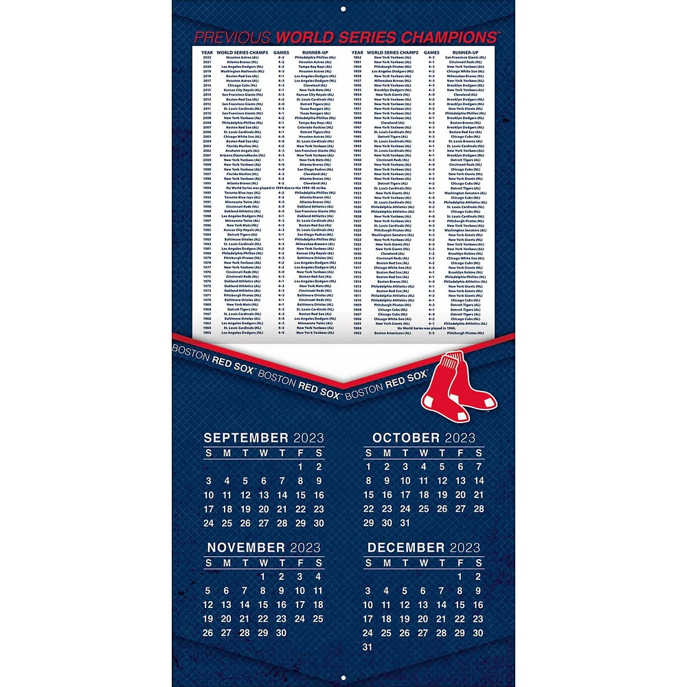 Turner Licensing Boston Red Sox 2024 12x24 Inch Square Wall Calendar, 9798350600797