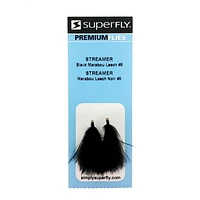 Superfly FLY1281-08P Streamer Marabou Leech Black #08, They are meant to imitate bait fish