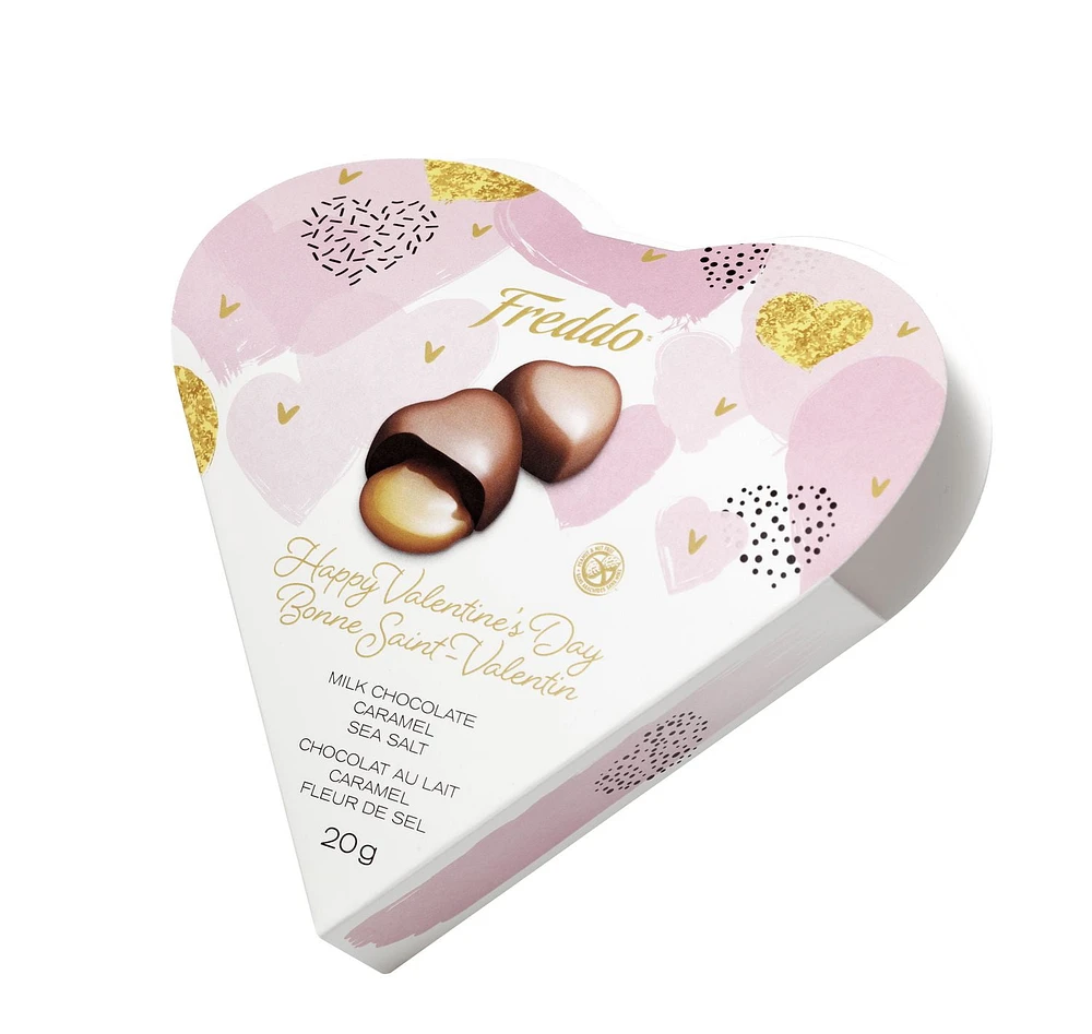 Freddo Caramel and Sea Salt Milk Chocolate Hearts