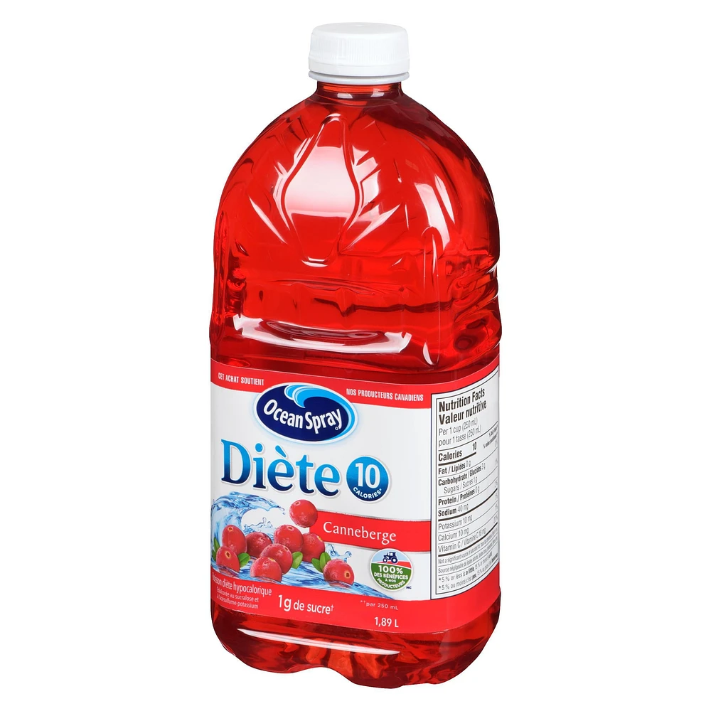 Ocean Spray Diet Cranberry Low Calorie Beverage, 1.89 L