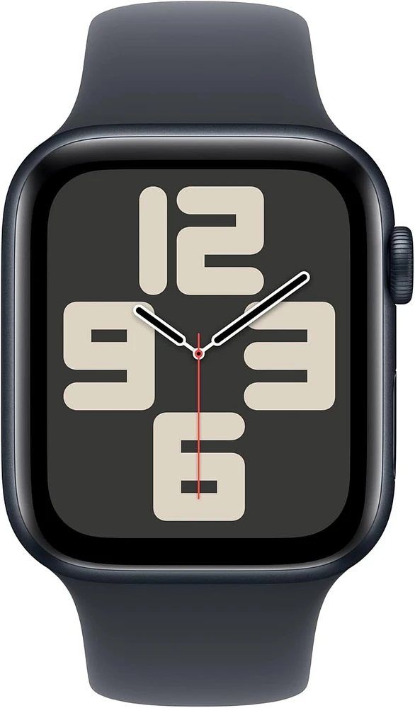 Apple Watch SE - 44mm - GPS - Midnight Aluminum Case with Midnight Sport Band - Small / Medium
