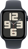 Apple Watch SE - 44mm - GPS - Midnight Aluminum Case with Midnight Sport Band - Small / Medium