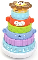Spark Create Imagine Eco Wood Stacking Rings Toy, 8pcs, 8 piece set, ages 2+