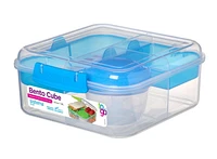 Bento et contenant pour aliments de la collection Sistema To Go, 6,9 tasses, clair, couleurs assorties 1,65 l, Les couleurs varier.