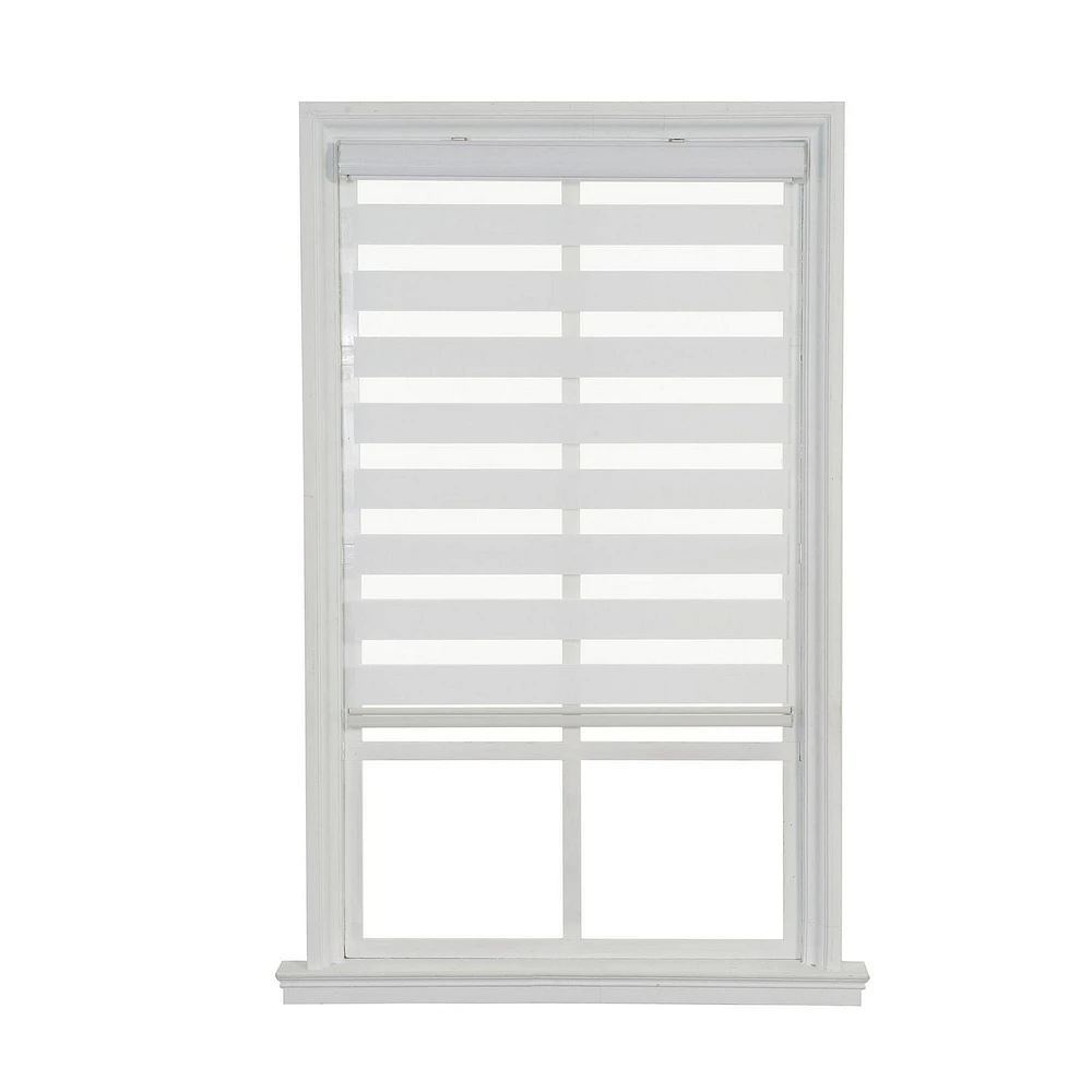 Store zébré filtrant la lumière à enroulement automatique sans cordon de hometrends Conception épurée sans cordon
