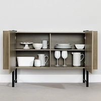 Buffet avec 2 portes de la collection Mezzy South Shore