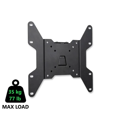 Techly 13" to 37" Fixed LCD/LED TV Wall Mount - VESA up to 200x200 mm - Holds up to 35 kg - Black