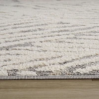 Tapis Branch Nimbus Tapis d'intérieur floral, gris crème, moderne - Salon, chambre, salle à manger et cuisine