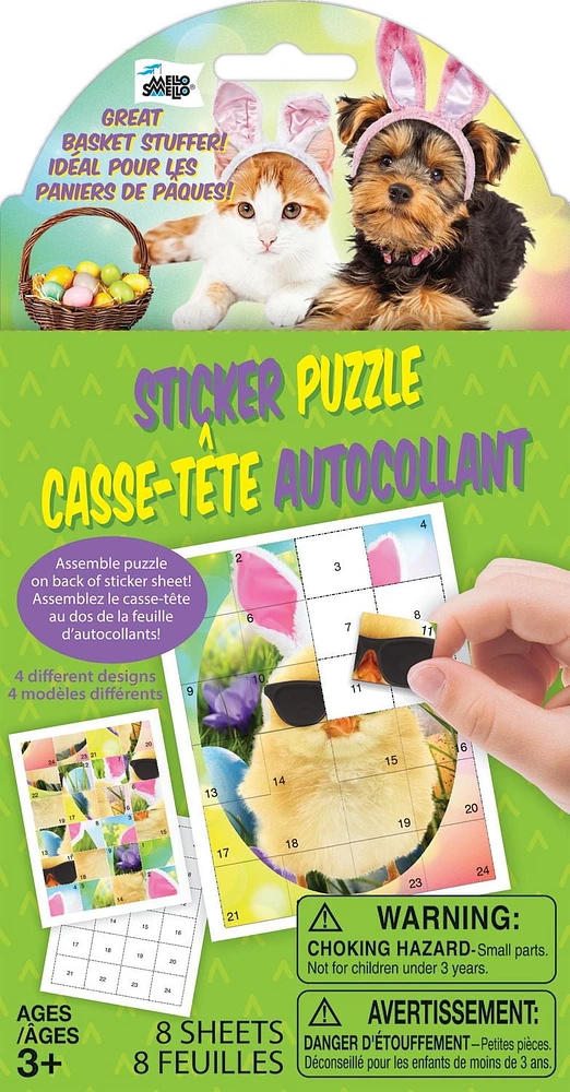 Mello Smello 8CT Animal Sticker Puzzle