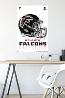 NFL Atlanta Falcons - Drip Helmet 20 Wall Poster, 22.375" x 34"
