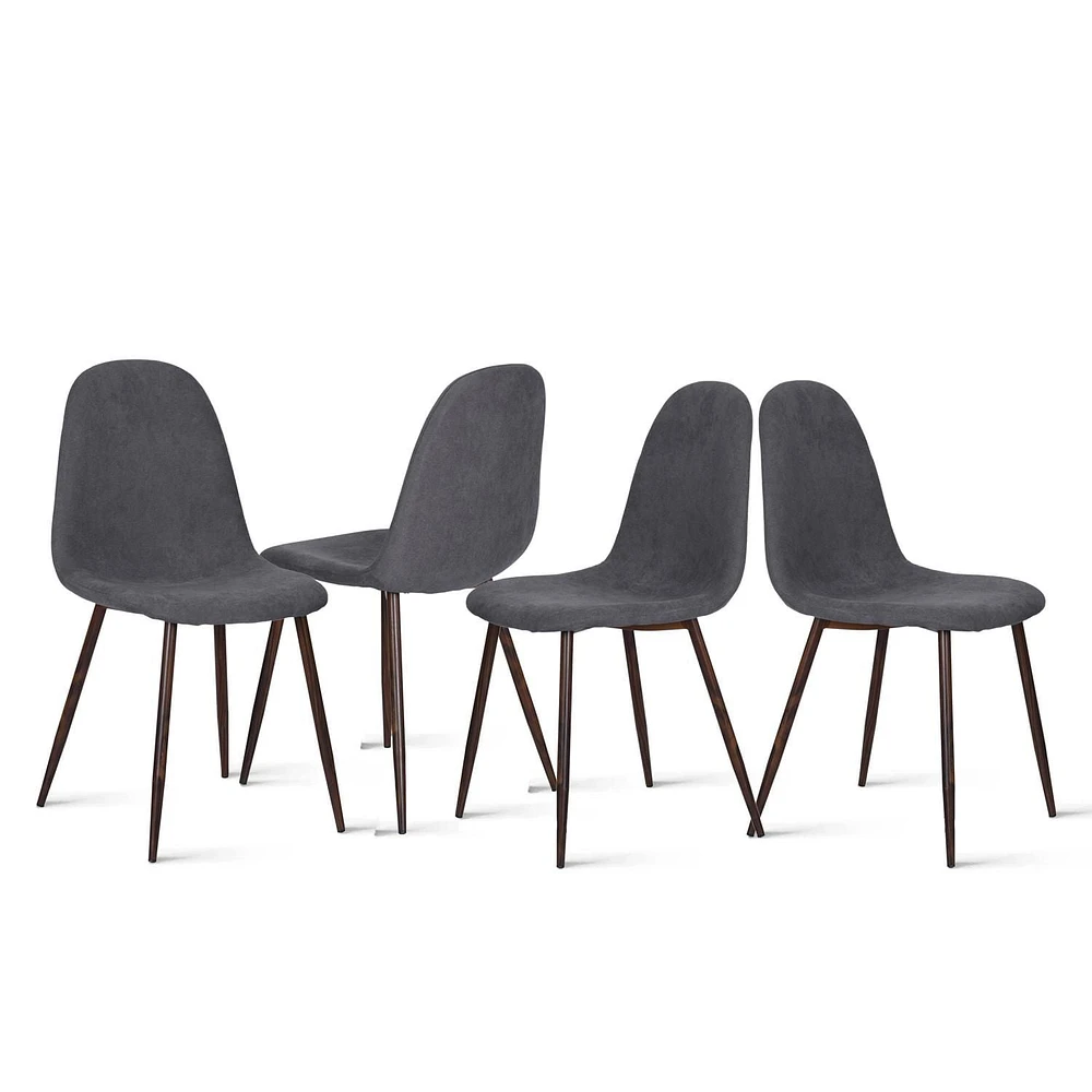 Ensembles de salle à manger Homy Casa - Table de 47.2 pouces et 4 chaises rembourrées pour salle à manger familiale Ensembles de 5 pièces pour 4 personnes