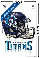 NFL Tennessee Titans - Drip Helmet 20 Wall Poster, 22.375" x 34"