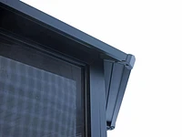 Florence Solarium Metal Roof 12'x15' Black