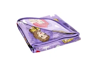 Disney Princess Jeté en Molleton Toucher Soie pour Enfants, 100 % Polyester