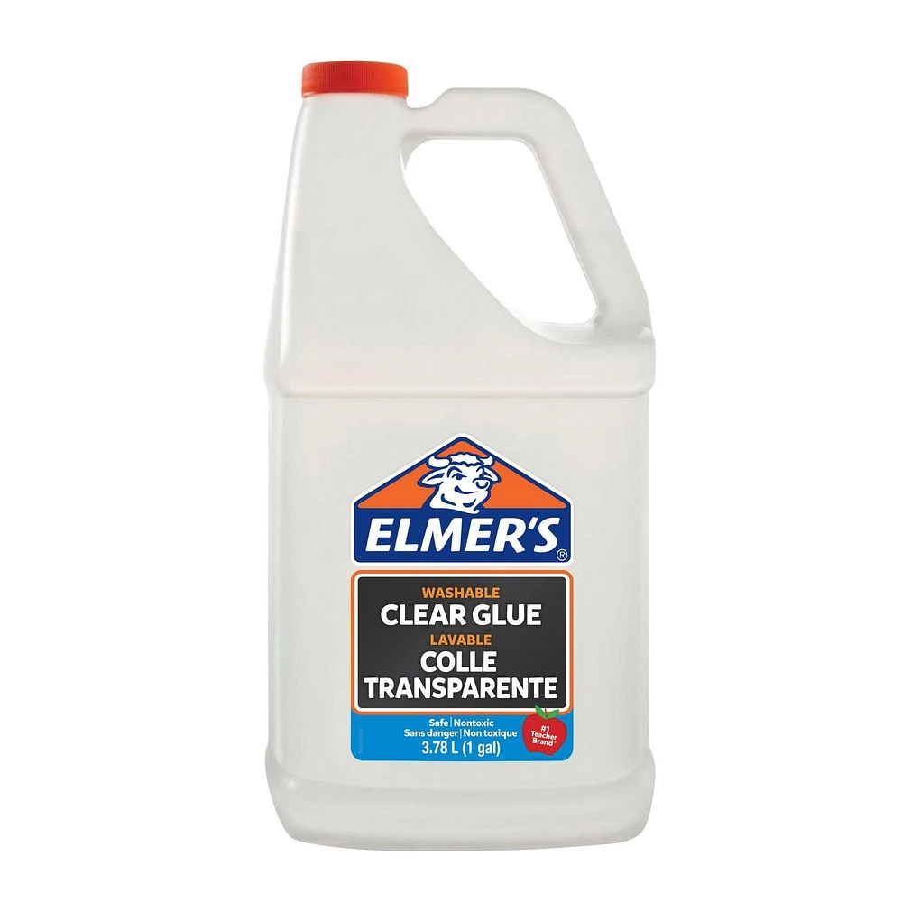 Elmer's Liquid School Glue, Clear, Washable, Great for Making Slime