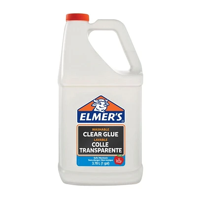 Colle d’école liquide Elmer’s, transparente, lavable, idéale pour faire de la glu