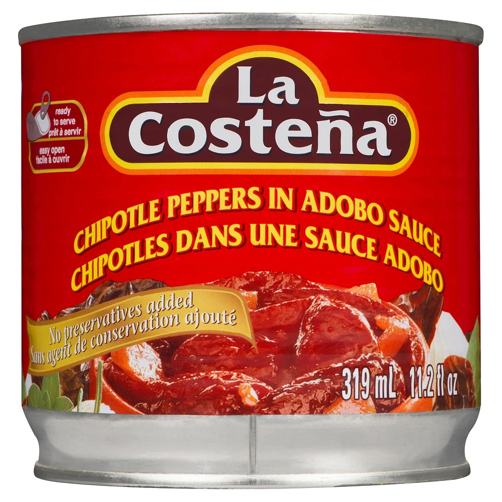 La Costena Chipotle Peppers in Adobo Sauce, 319 mL