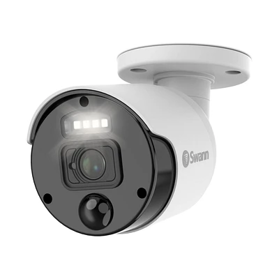 Swann Master 4K Ultra HD Thermal-Sensing Outdoor Warning Light IP Add-On Bullet Security Camera