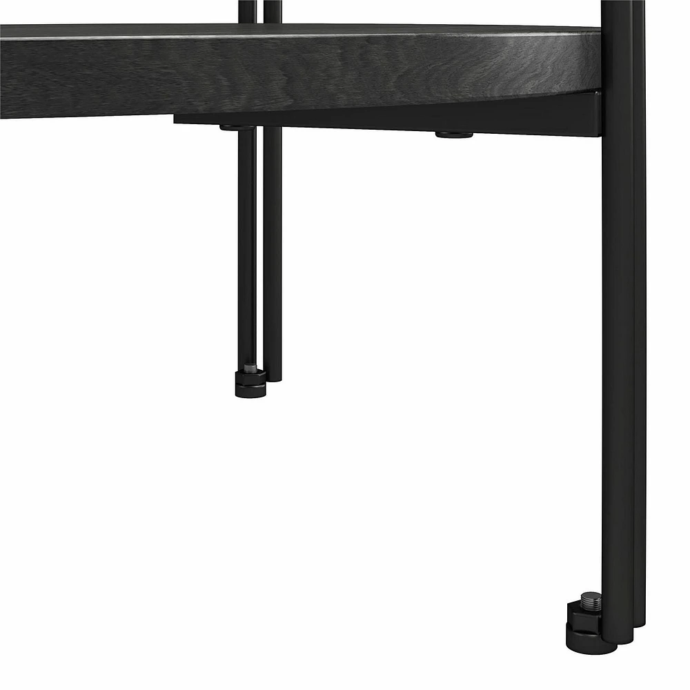 Table de bout ronde Wainwright, chêne noir