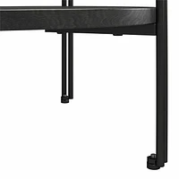 Table de bout ronde Wainwright, chêne noir
