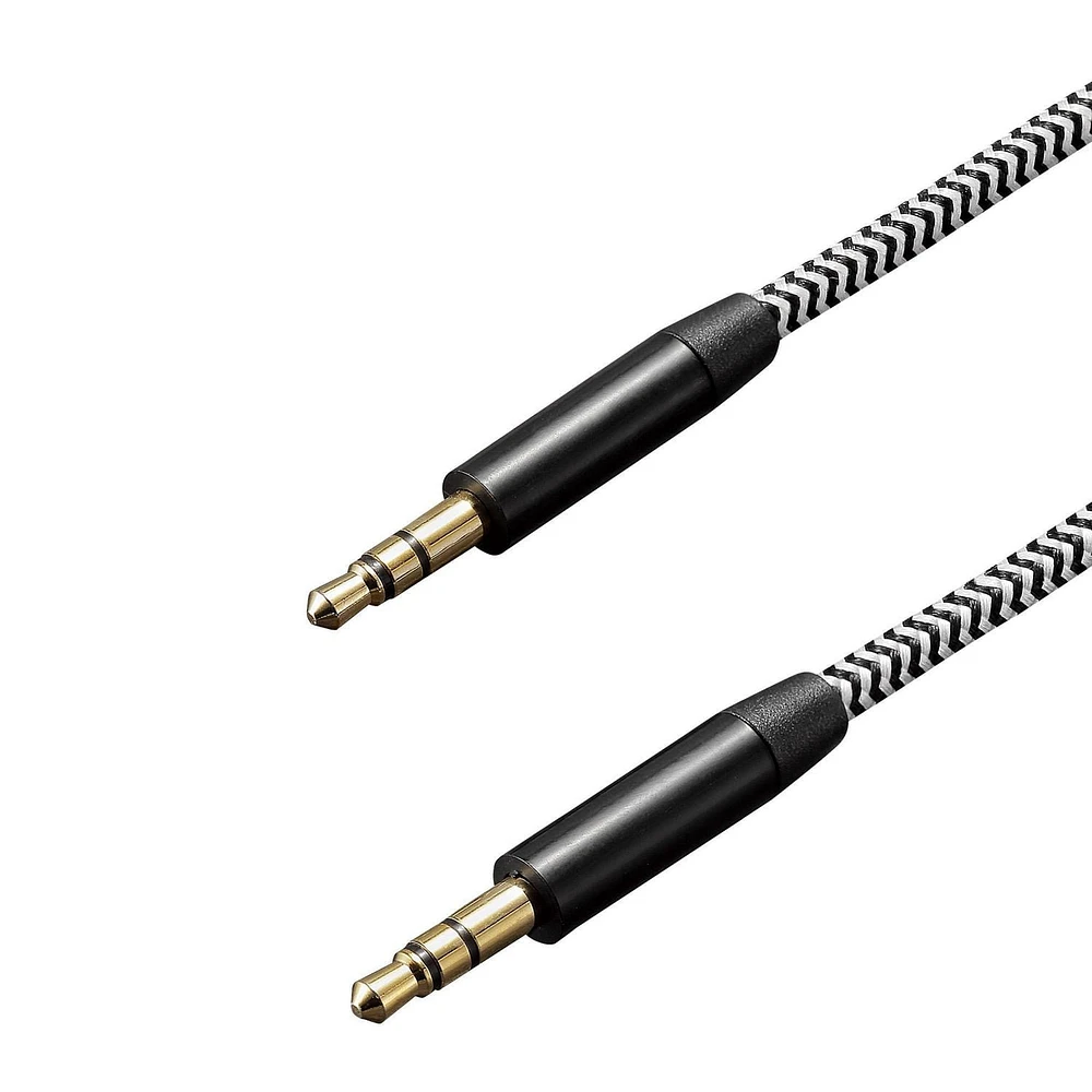 Câble auxiliaire de 0,9 m (Noir) blackweb ™
