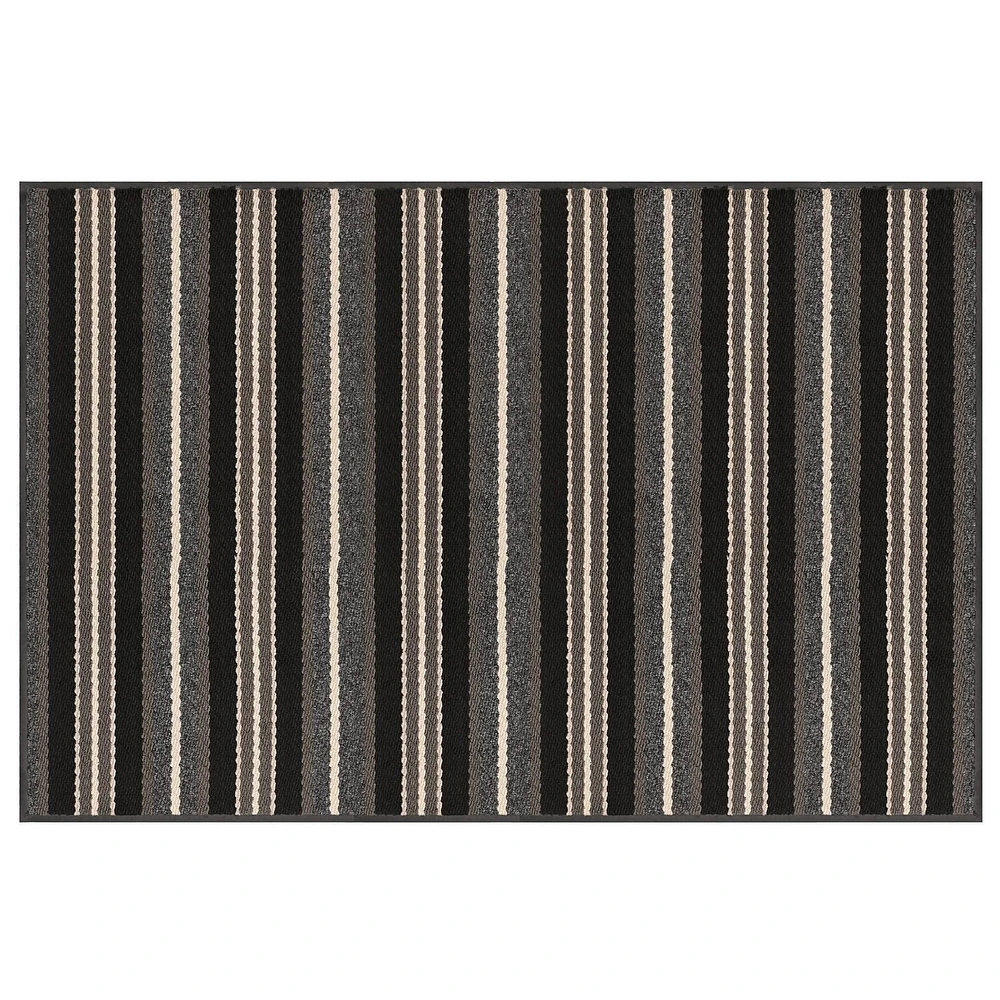 Tapis Discovery gris à endos de vinyle de 4 x 6 pi Tapis Discovery gris à endos de vinyle