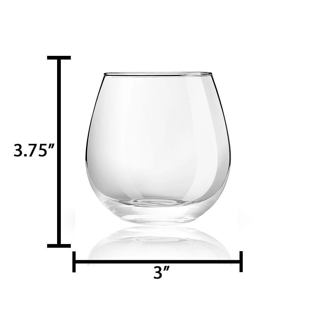 Spirits Stemless Crystal Wine Glasses 15 oz - Set of 4